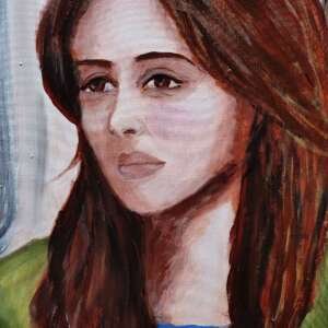 Woman portrait paintings